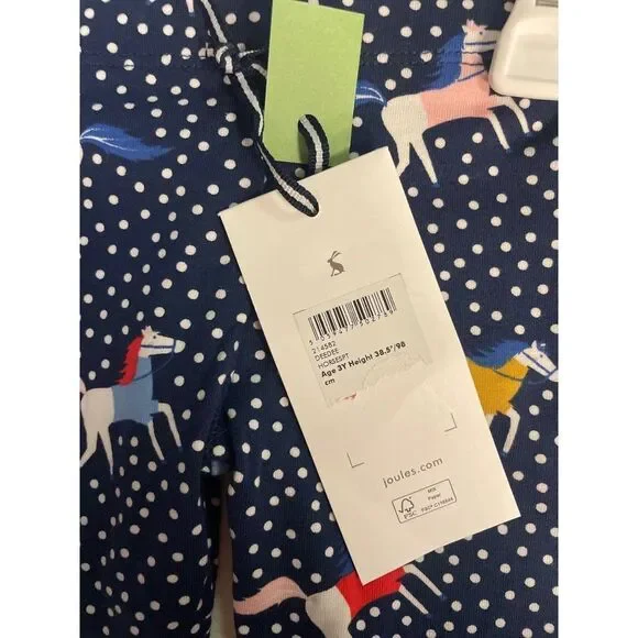 Joules Girl's Horse Print  Deedee Leggings NWT 3 4 - Picture 6 of 7